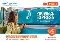 Capgemini & Sogeti recrutent en région, départ imminent depuis Paris !